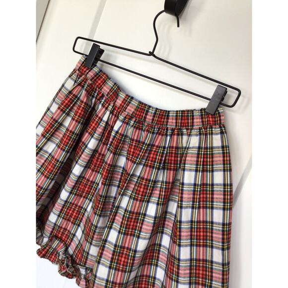 Crewcuts J. Crew Girls Plaid Ruffle Skirt in Snowy Stewart Tartan Multicolor XL - Picture 2 of 9